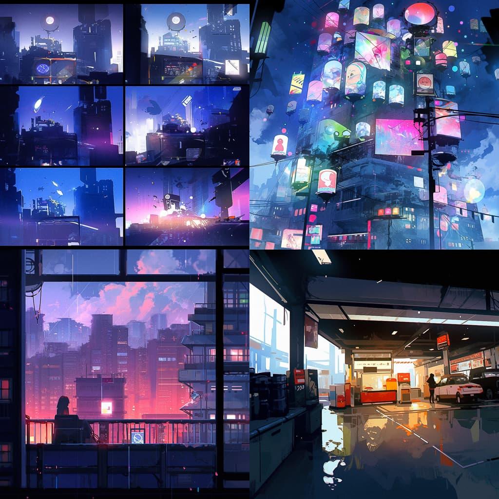 Footage from CCTV style, Midjourney Niji 5, render 1 of 4