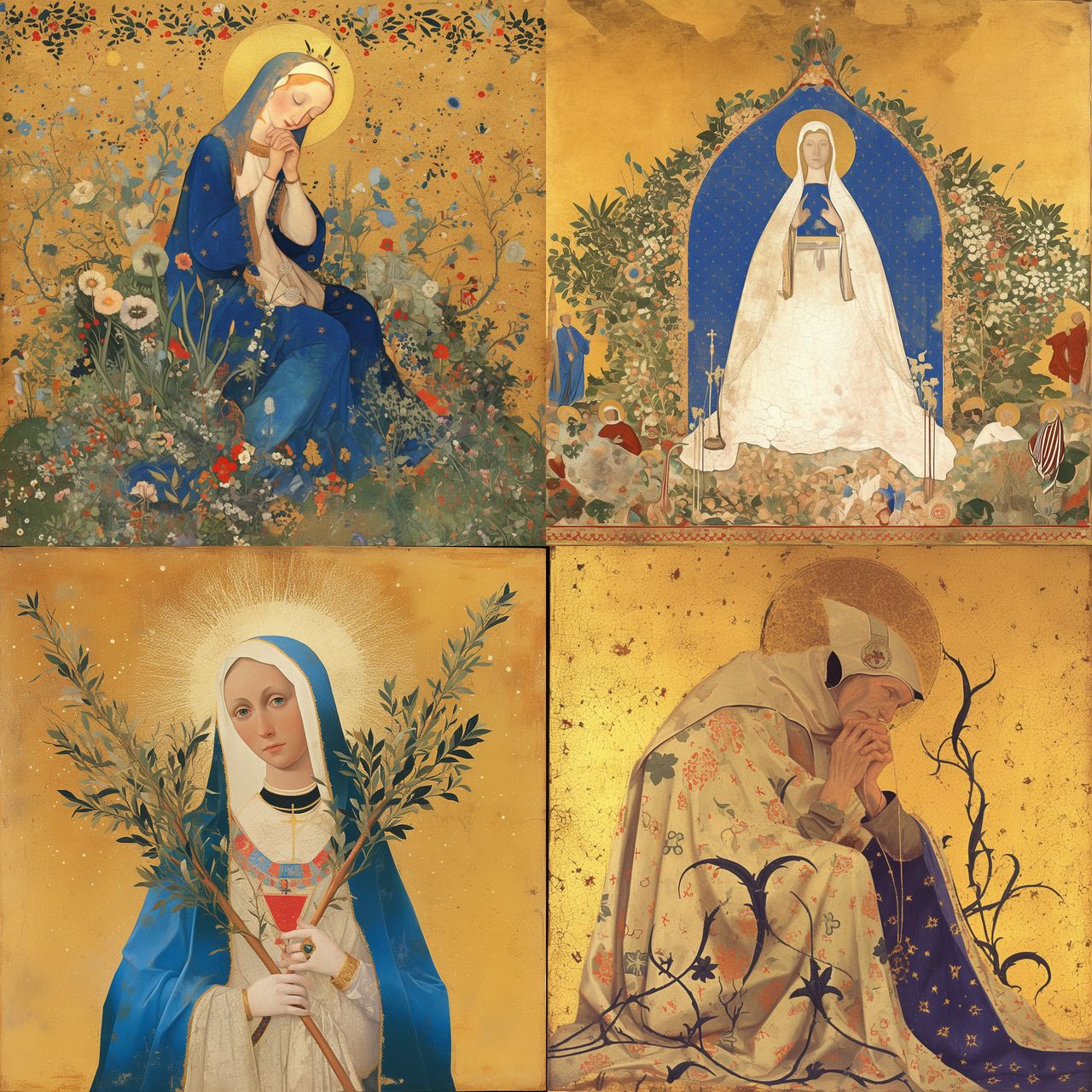 Fra Angelico style, Midjourney Niji 6, render 1 of 4