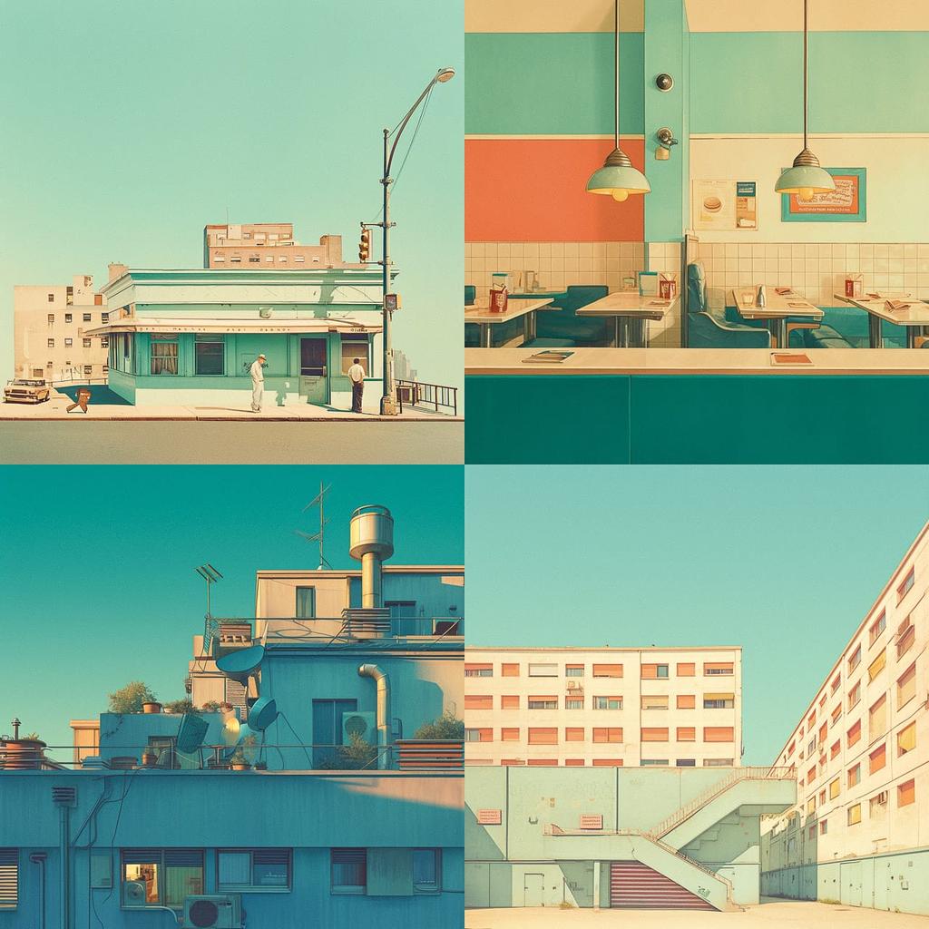 Franck Bohbot style, Midjourney Niji 5, render 1 of 4