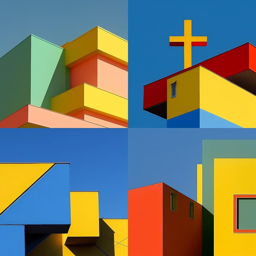 Franco Fontana style, Midjourney Niji 5, render 1 of 4