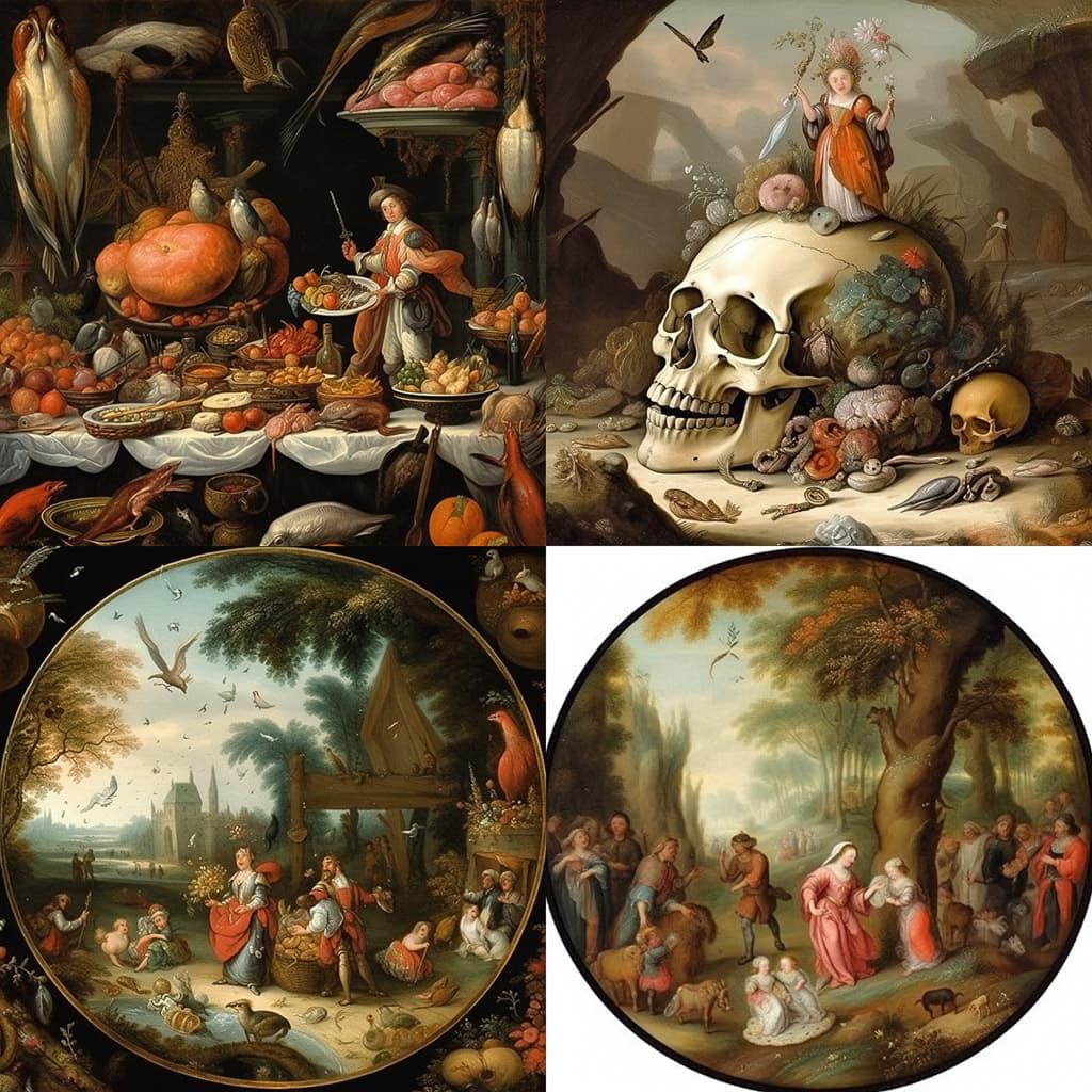 Frans Francken the Younger style, Midjourney Niji 5, render 1 of 4