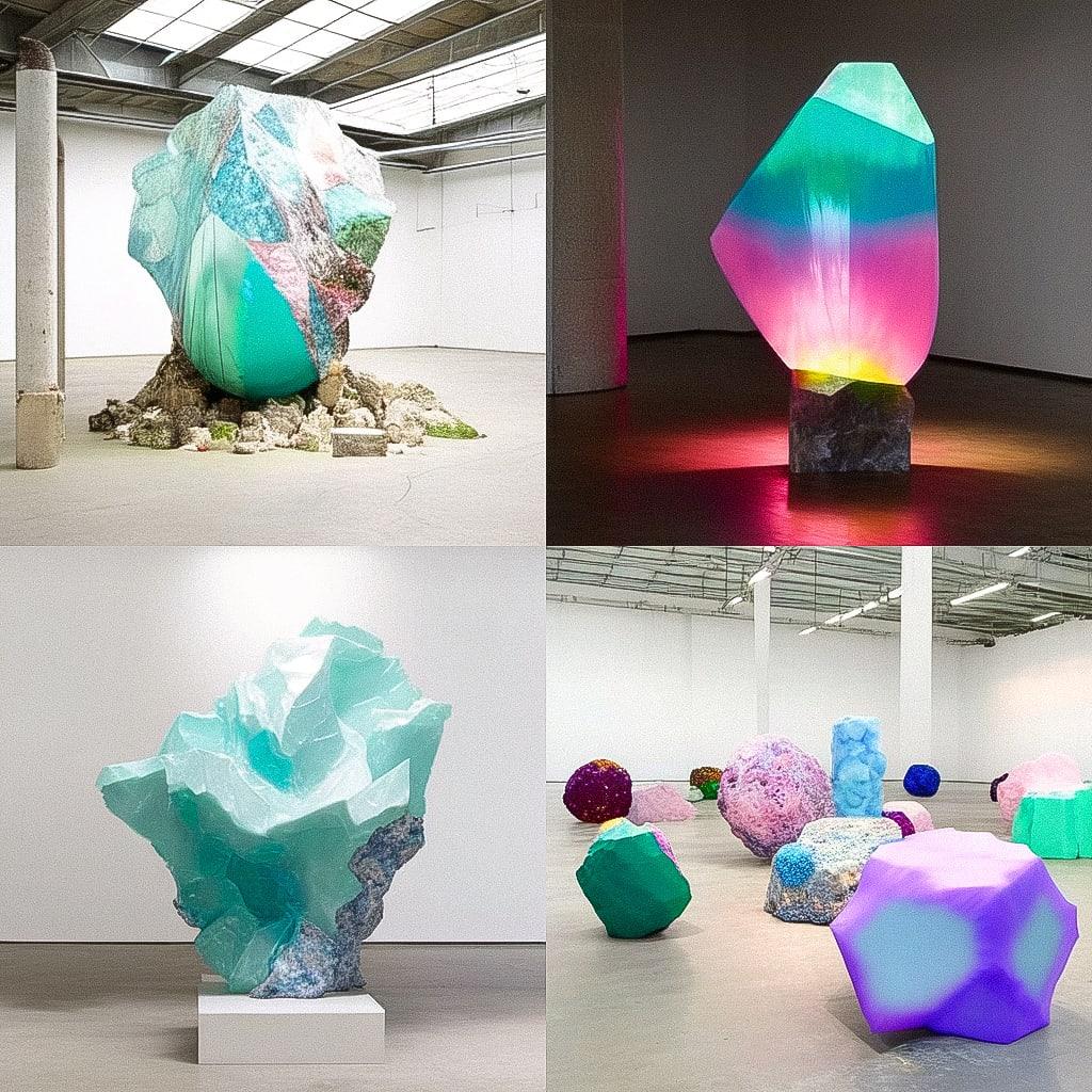 Franz West style, Midjourney Niji 4, render 1 of 4