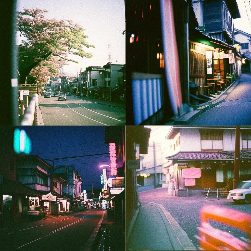 Fujicolor Fujichrome Velvia 100 style, Midjourney Niji 4, render 1 of 4