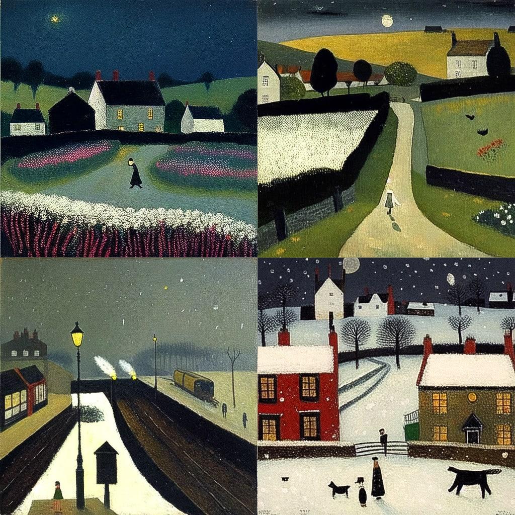 Gary Bunt style, Midjourney Niji 4, render 1 of 4