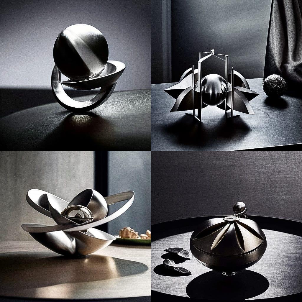 Georg Jensen style, Midjourney Niji 4, render 1 of 4
