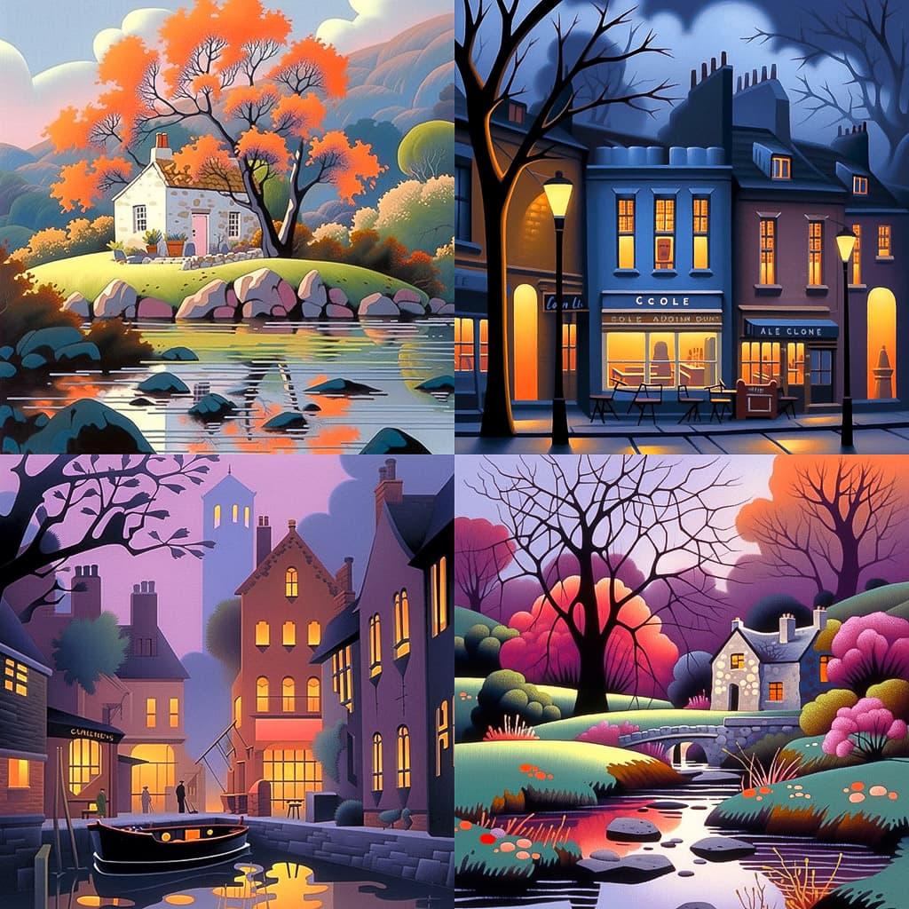 George Callaghan style, Midjourney Niji 5, render 1 of 4
