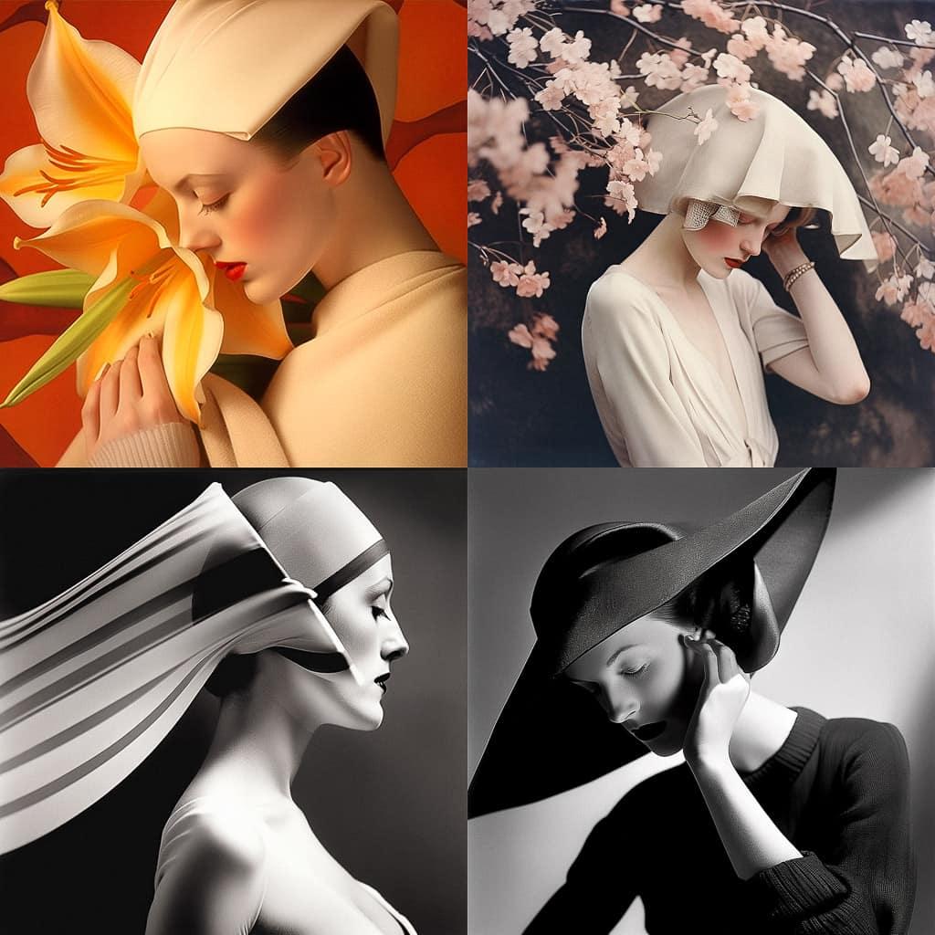 George Hoyningen-Huene style, Midjourney Niji 5, render 1 of 4