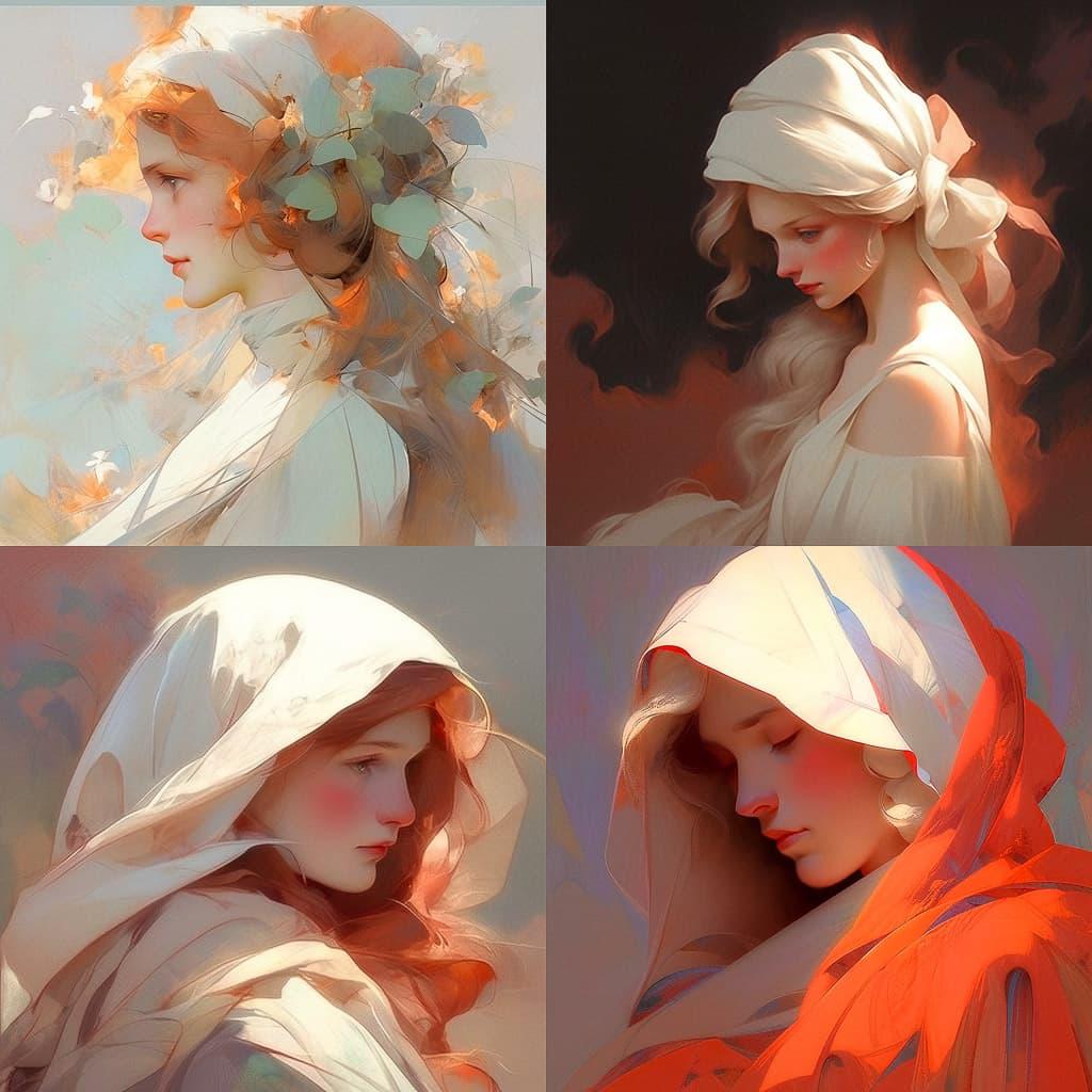 George Romney style, Midjourney Niji 5, render 1 of 4