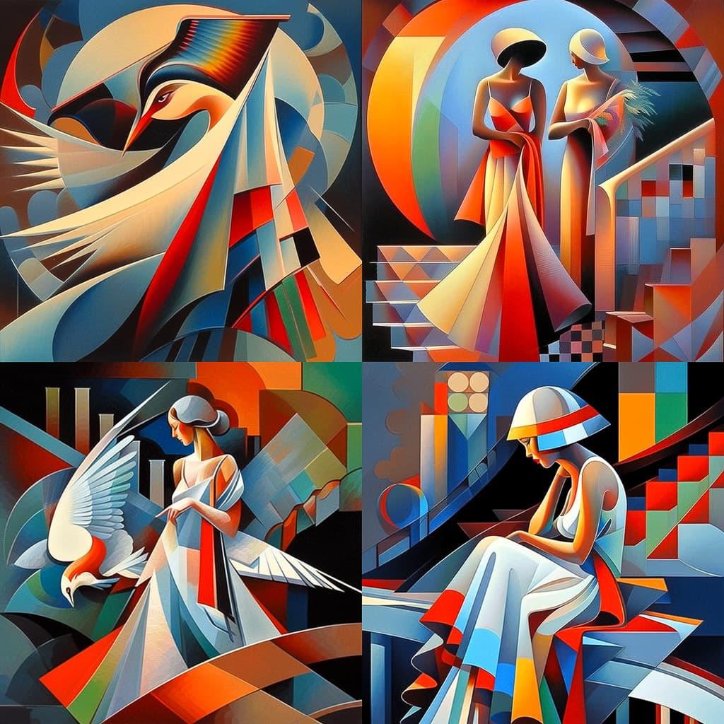 Georgy Kurasov style, Midjourney Niji 5, render 1 of 4