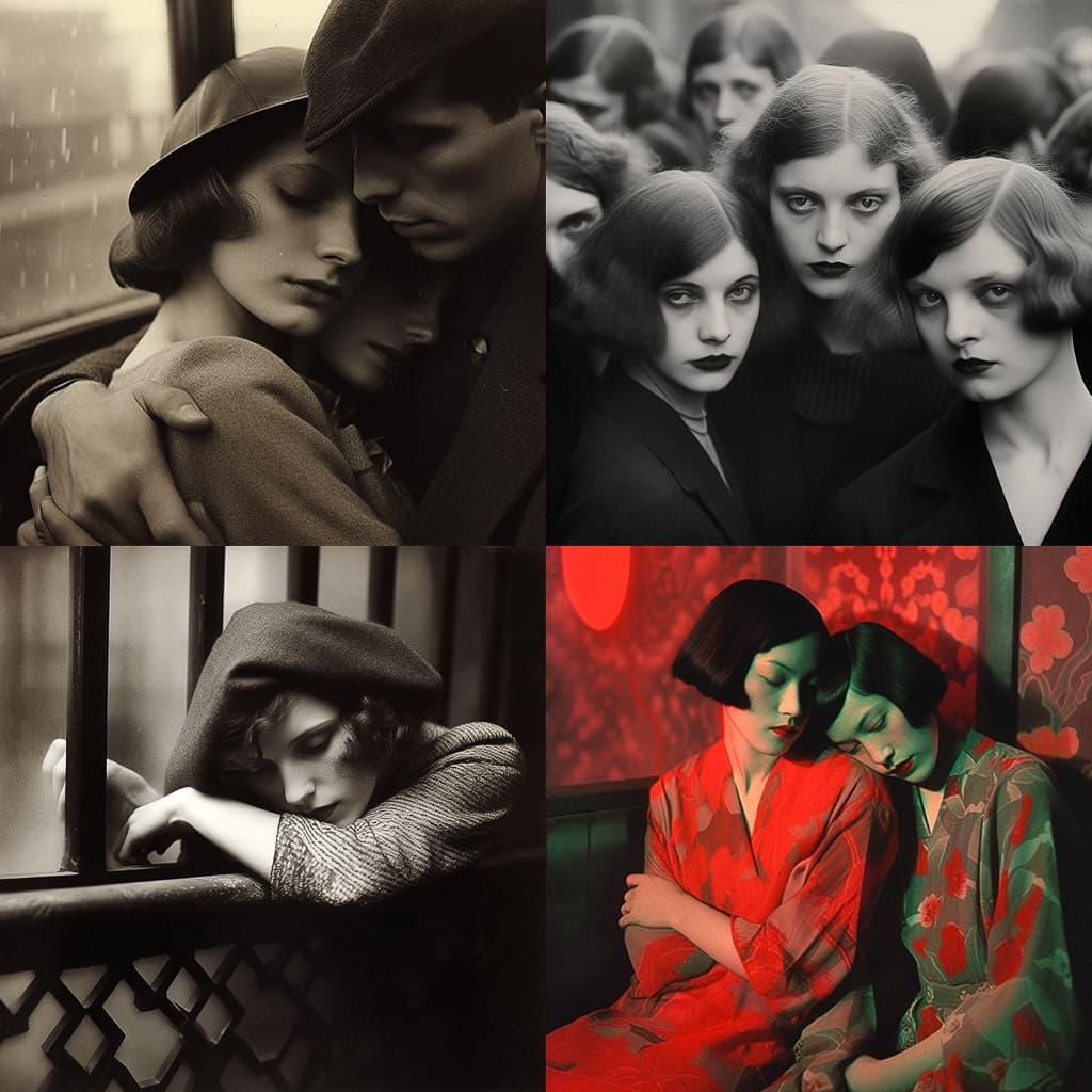 Germaine Krull style, Midjourney Niji 5, render 1 of 4