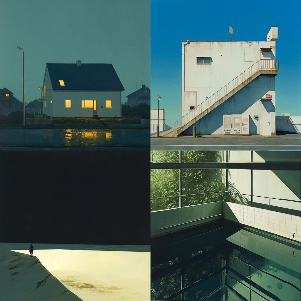 Gerry Johansson style, Midjourney Niji 5, render 1 of 4