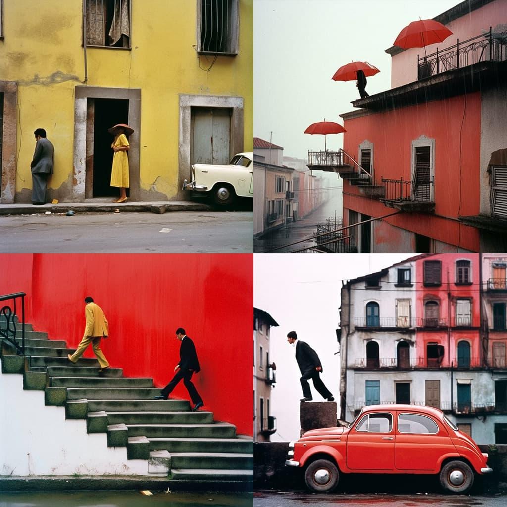 Gianni Berengo Gardin style, Midjourney Niji 5, render 1 of 4