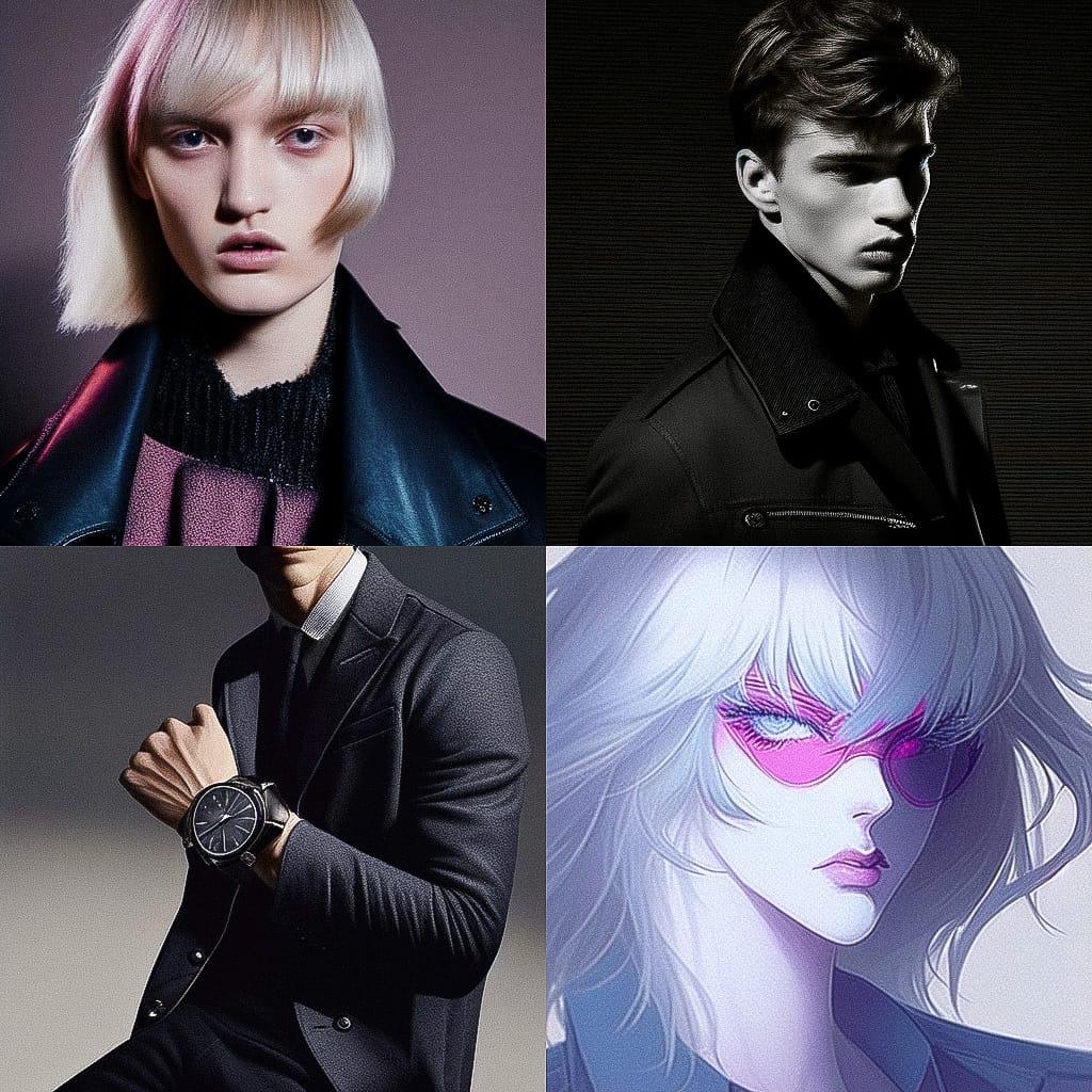 Giorgio Armani style, Midjourney Niji 4, render 1 of 4