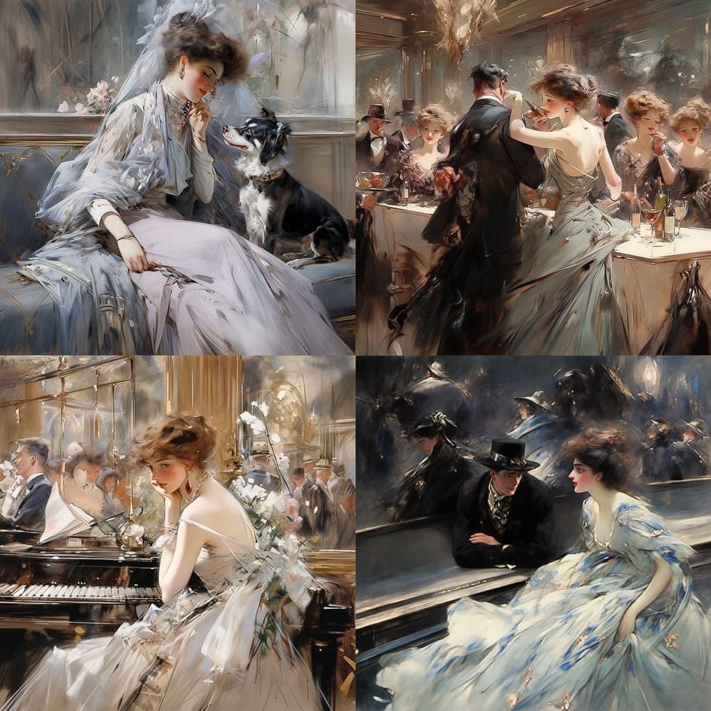 Giovanni Boldini style, Midjourney Niji 5, render 1 of 4