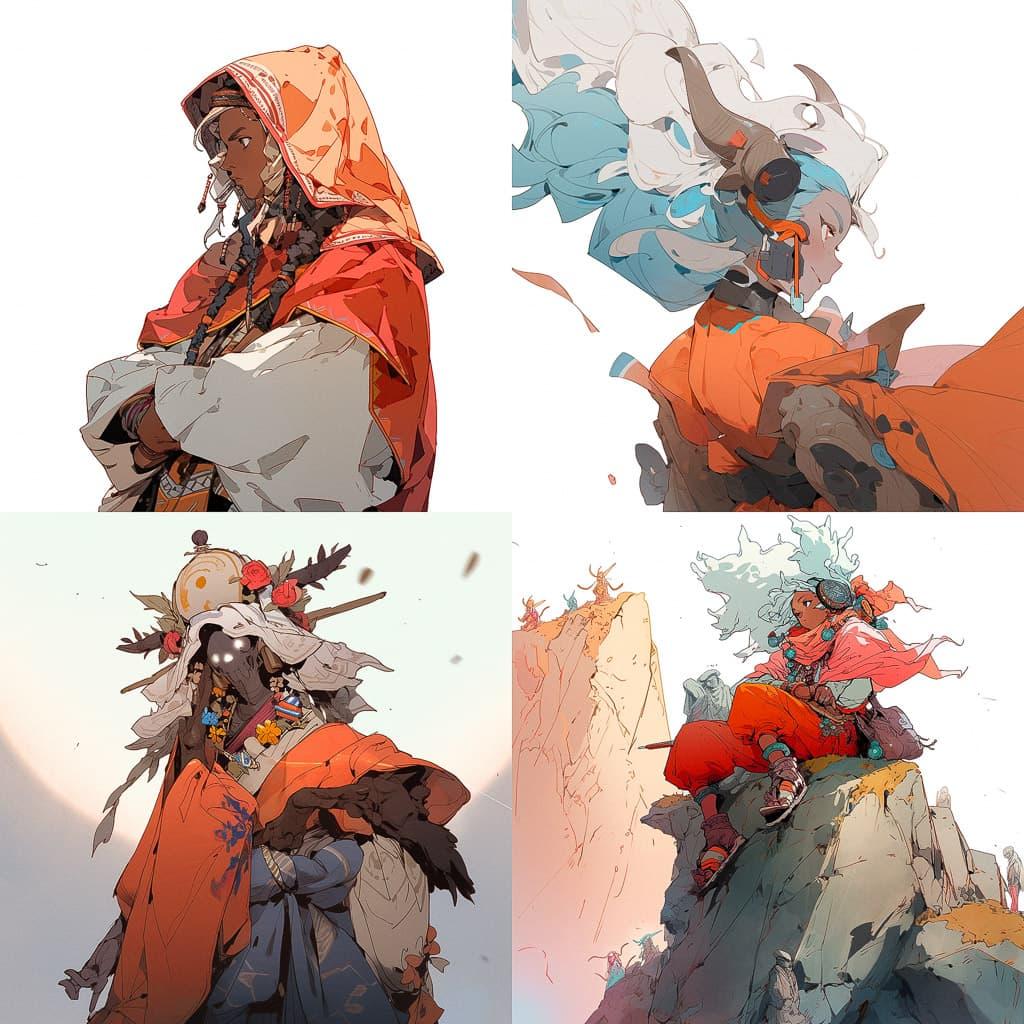 Giovanni Domenico Tiepolo style, Midjourney Niji 5, render 1 of 4