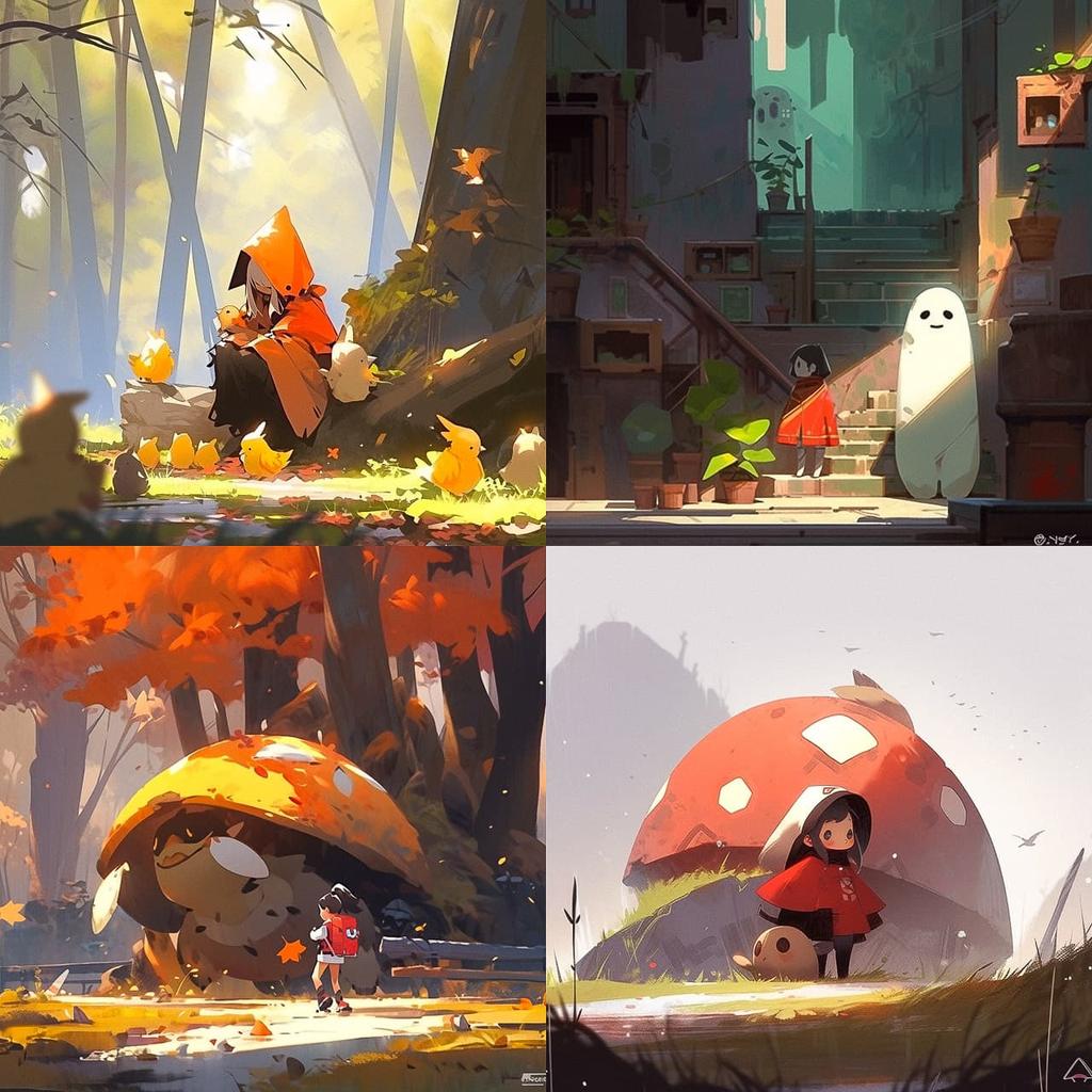 Goro Fujita style, Midjourney Niji 5, render 1 of 4