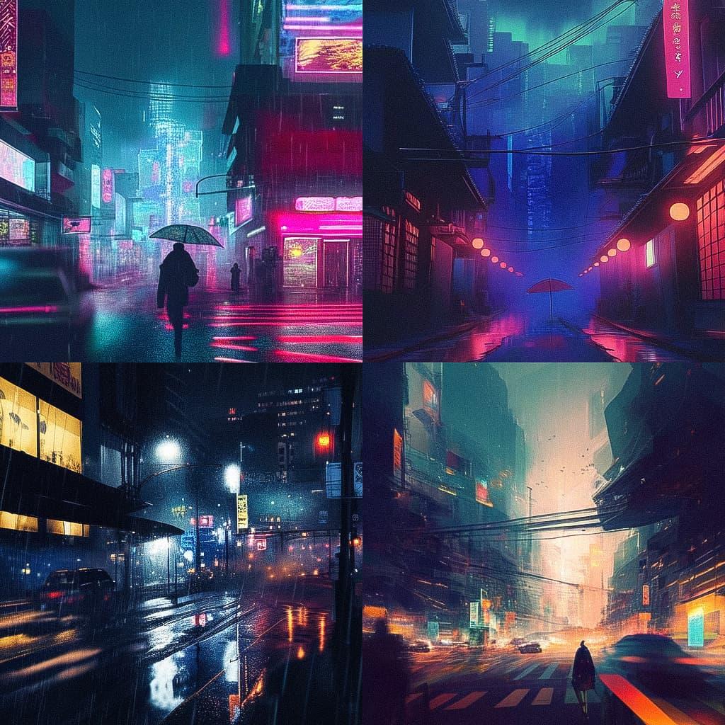 Greg Girard style, Midjourney Niji 5, render 1 of 4