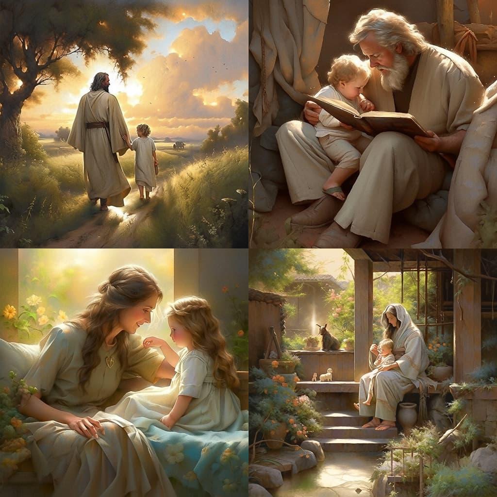 Greg Olsen style, Midjourney Niji 5, render 1 of 4