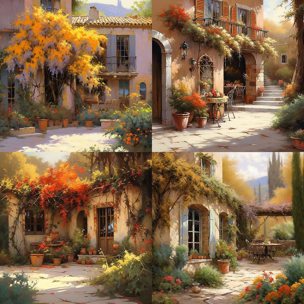 Guido Borelli da Caluso style, Midjourney Niji 5, render 1 of 4