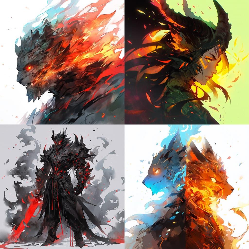 Guild Wars 2 style, Midjourney Niji 5, render 1 of 4