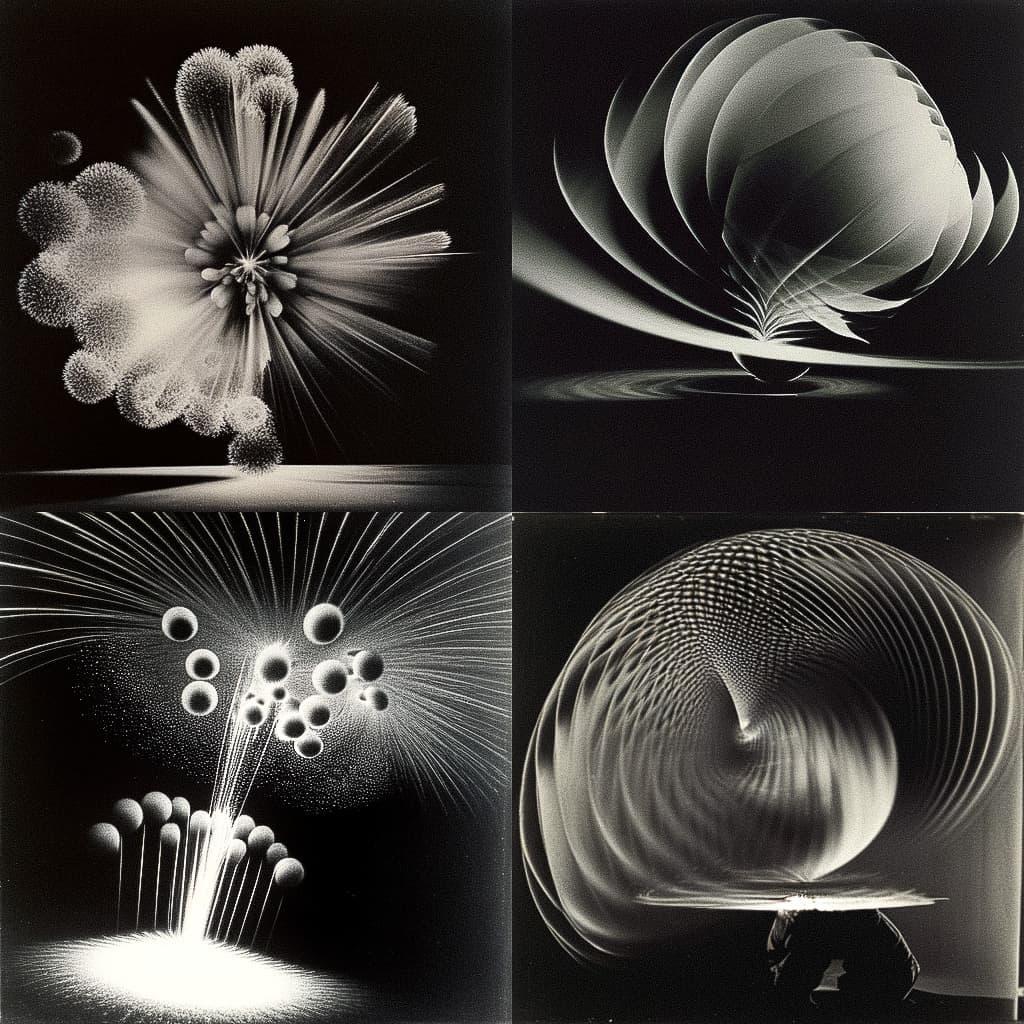 Harold Edgerton style, Midjourney Niji 5, render 1 of 4