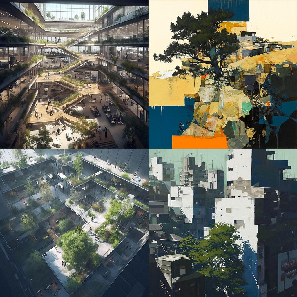 Henning Larsen style, Midjourney Niji 5, render 1 of 4