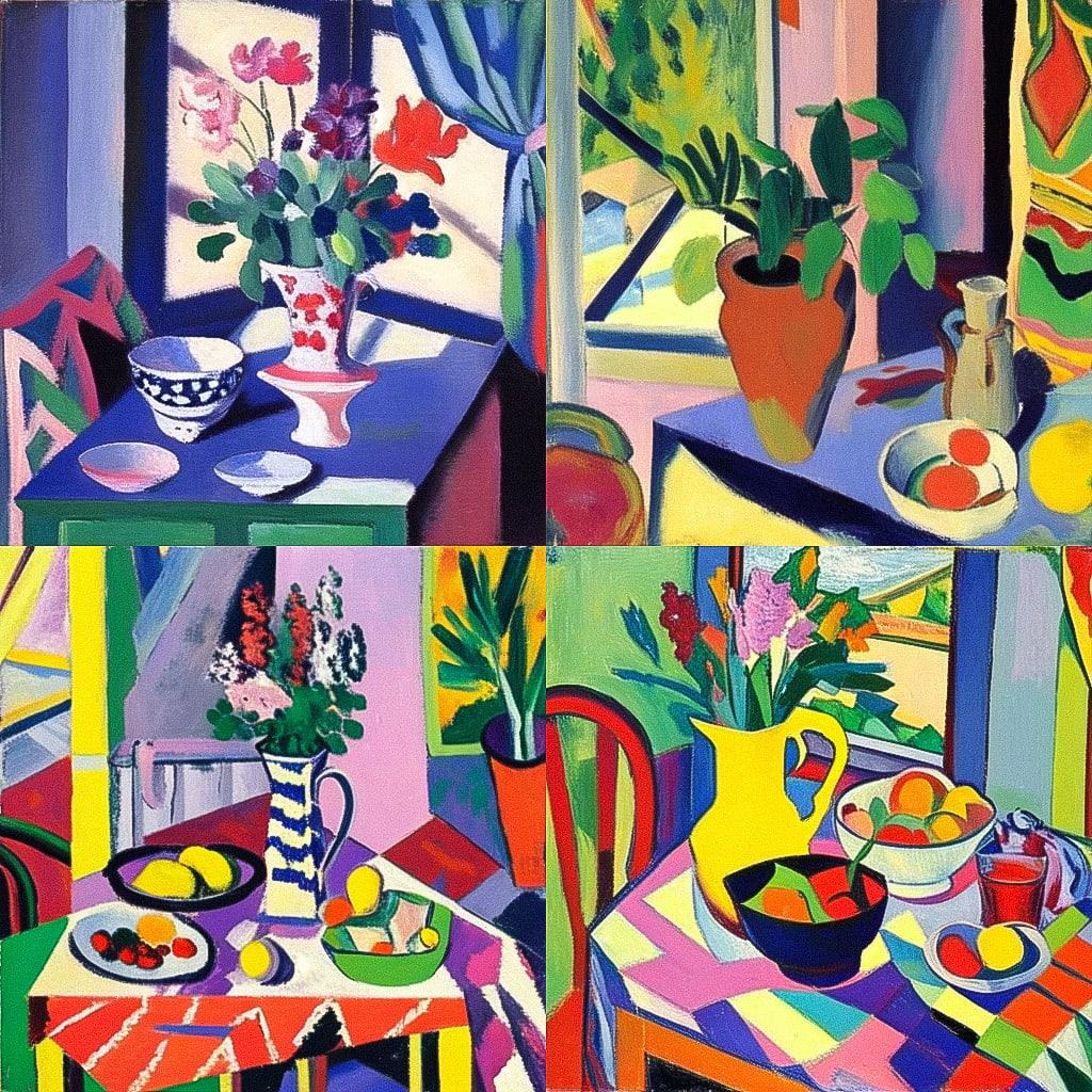 Henri Matisse style, Midjourney Niji 4, render 1 of 4