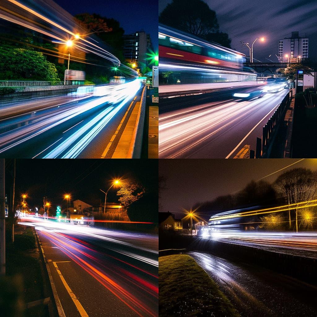 High shutter speed style, Midjourney Niji 5, render 1 of 4