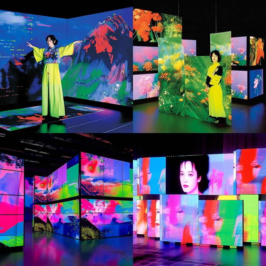 Hito Steyerl style, Midjourney Niji 5, render 1 of 4