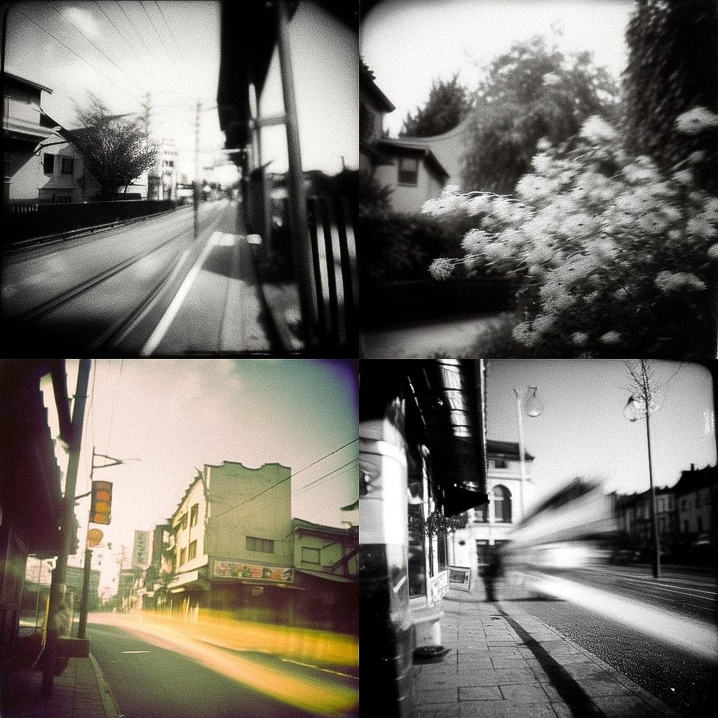 Holga photography style, Midjourney Niji 4, render 1 of 4