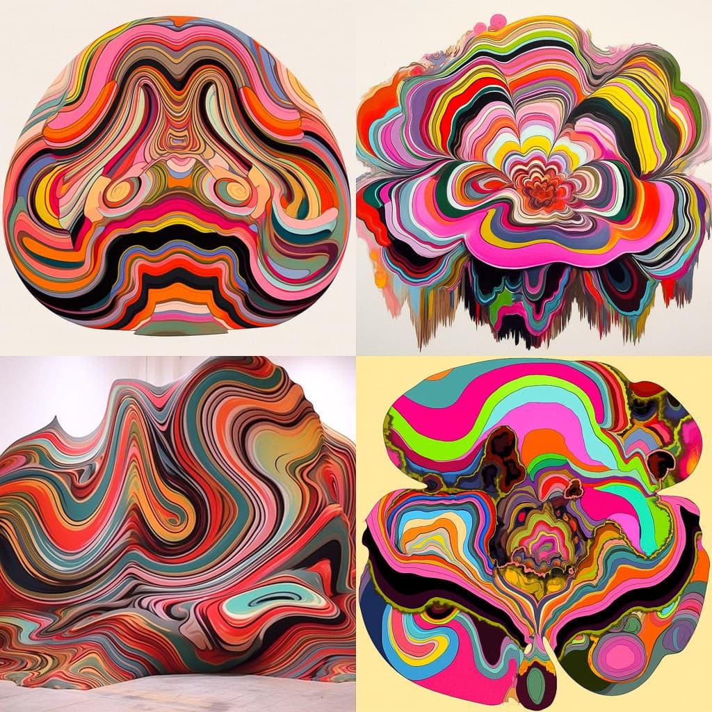 Holton Rower style, Midjourney Niji 5, render 1 of 4