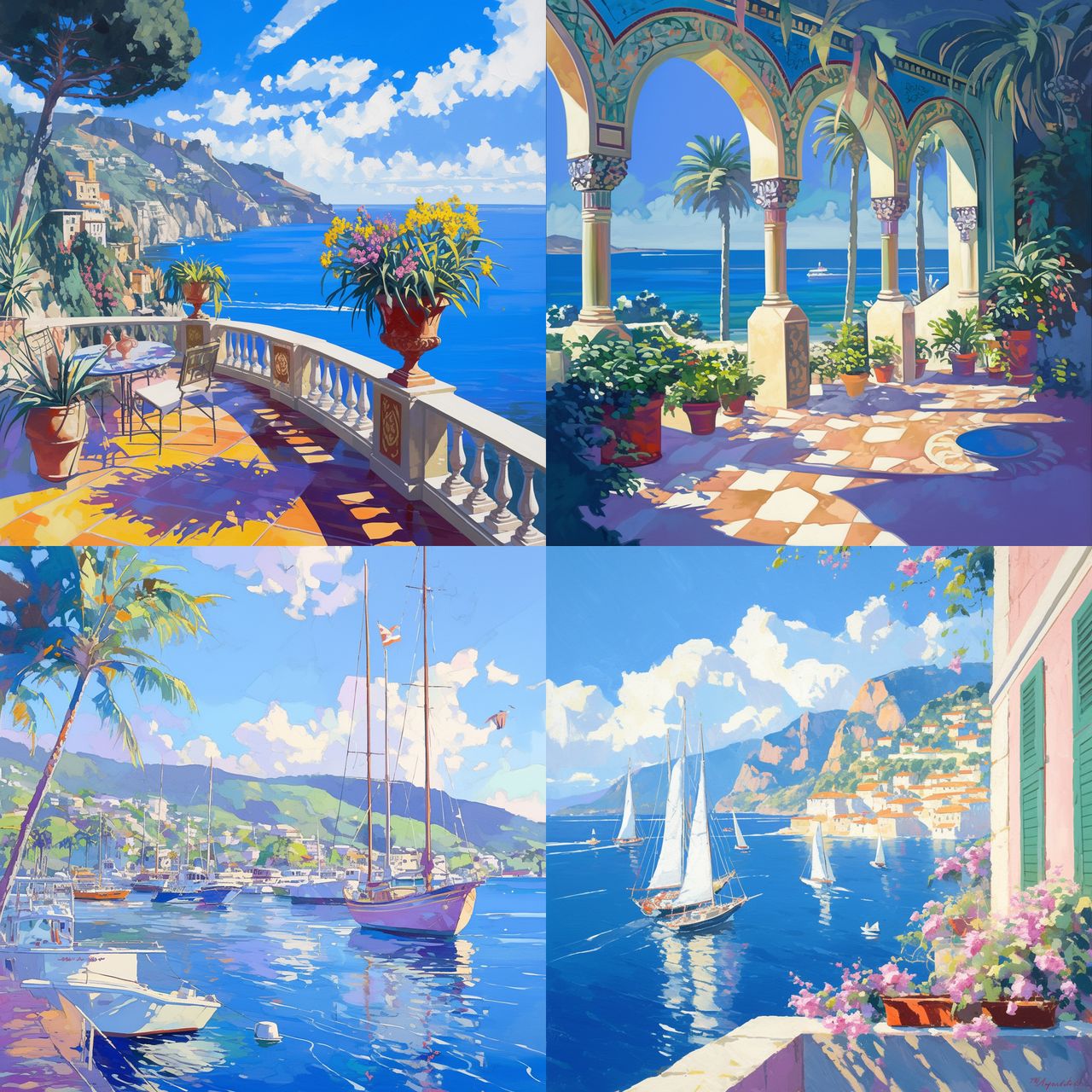 Howard Behrens style, Midjourney Niji 6, render 1 of 4