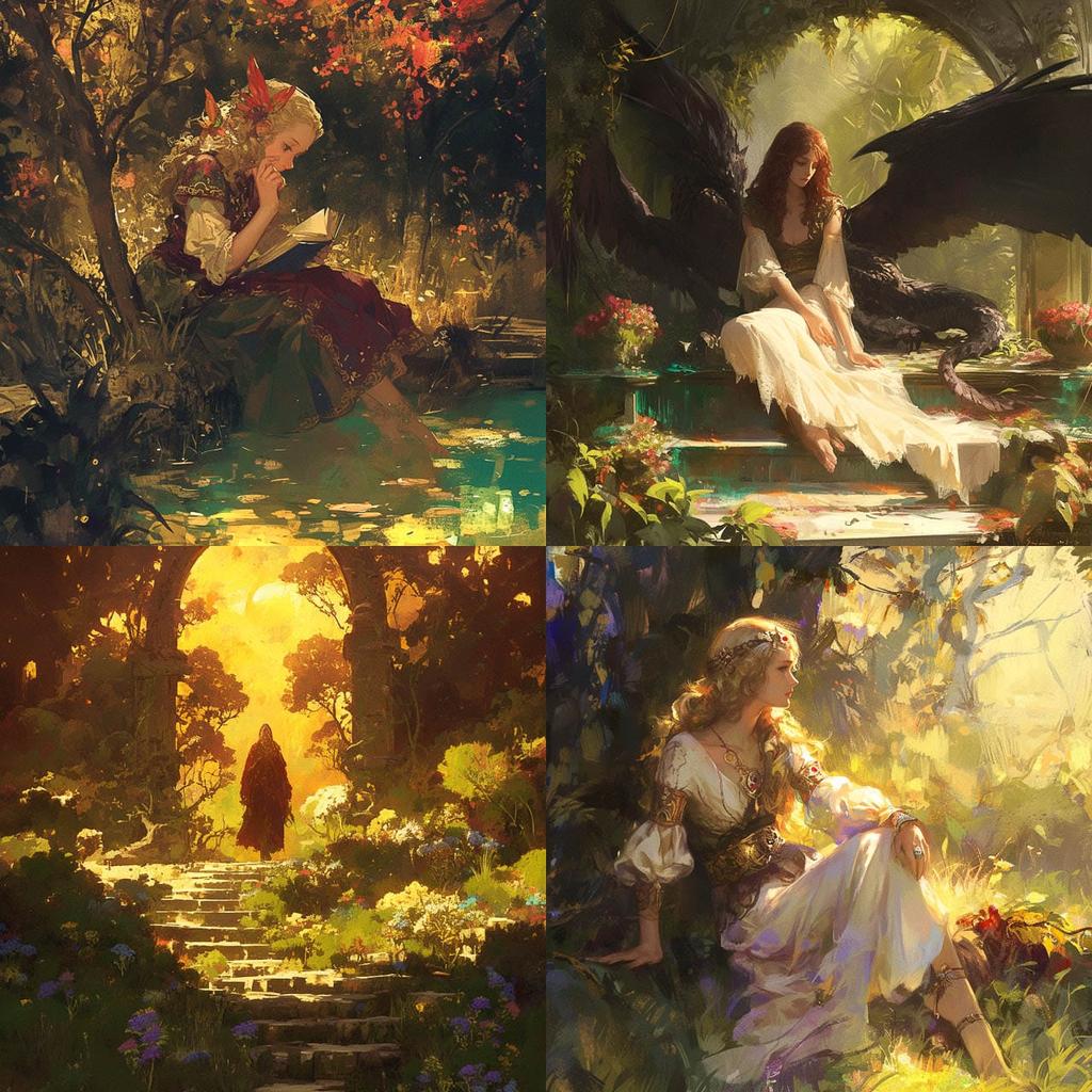 Howard David Johnson style, Midjourney Niji 5, render 1 of 4