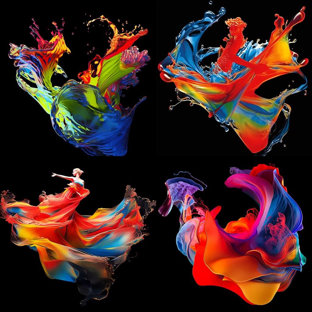 Howard Schatz style, Midjourney Niji 5, render 1 of 4