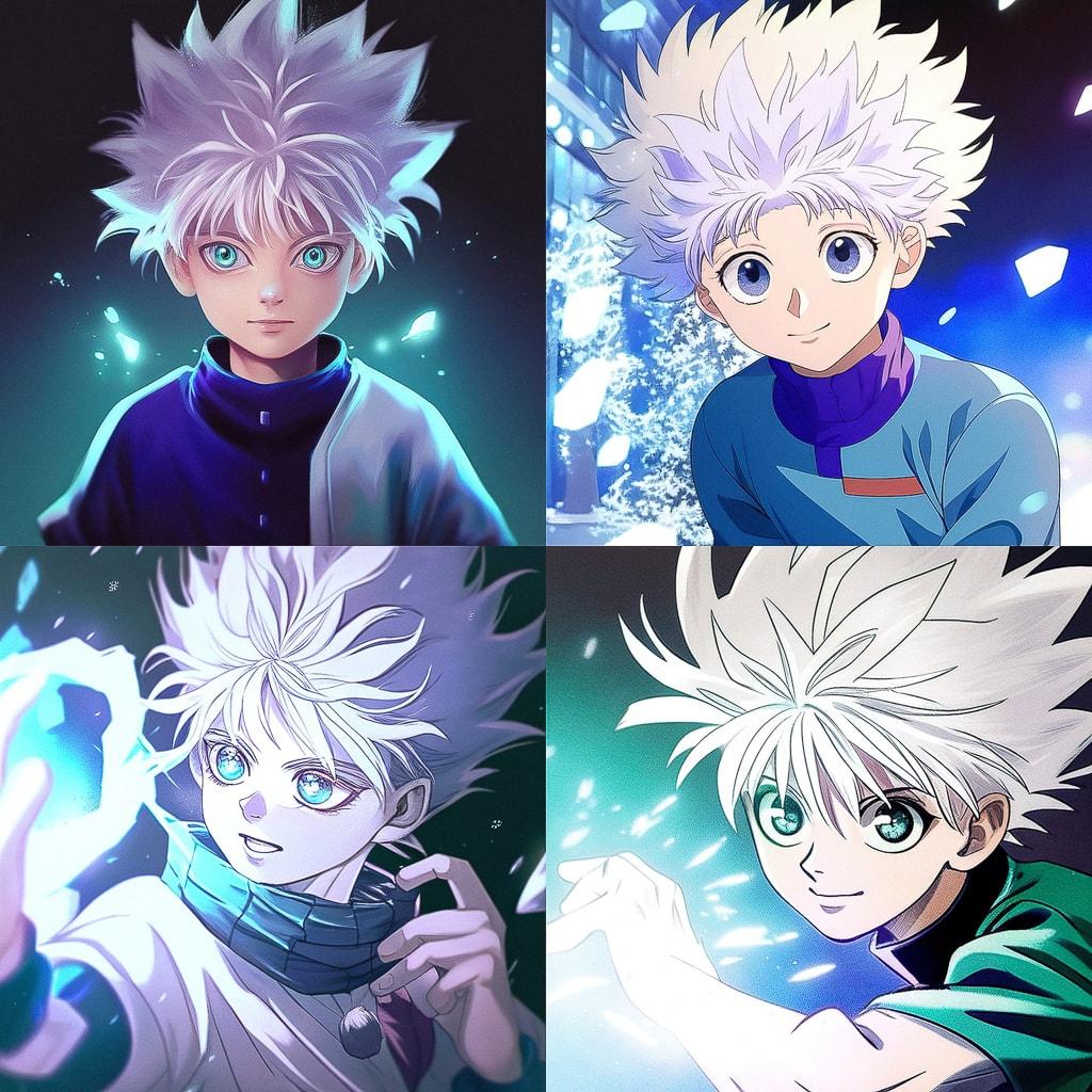 Hunter x Hunter style, Midjourney Niji 4, render 1 of 4