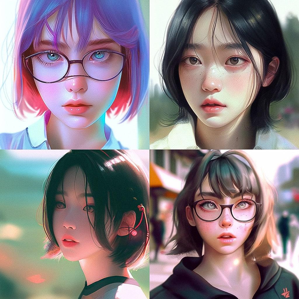 Hyperrealism style, Midjourney Niji 4, render 1 of 4