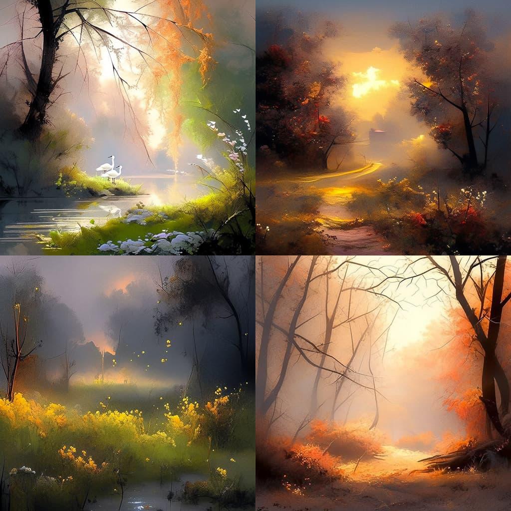 Igor Zenin style, Midjourney Niji 5, render 1 of 4
