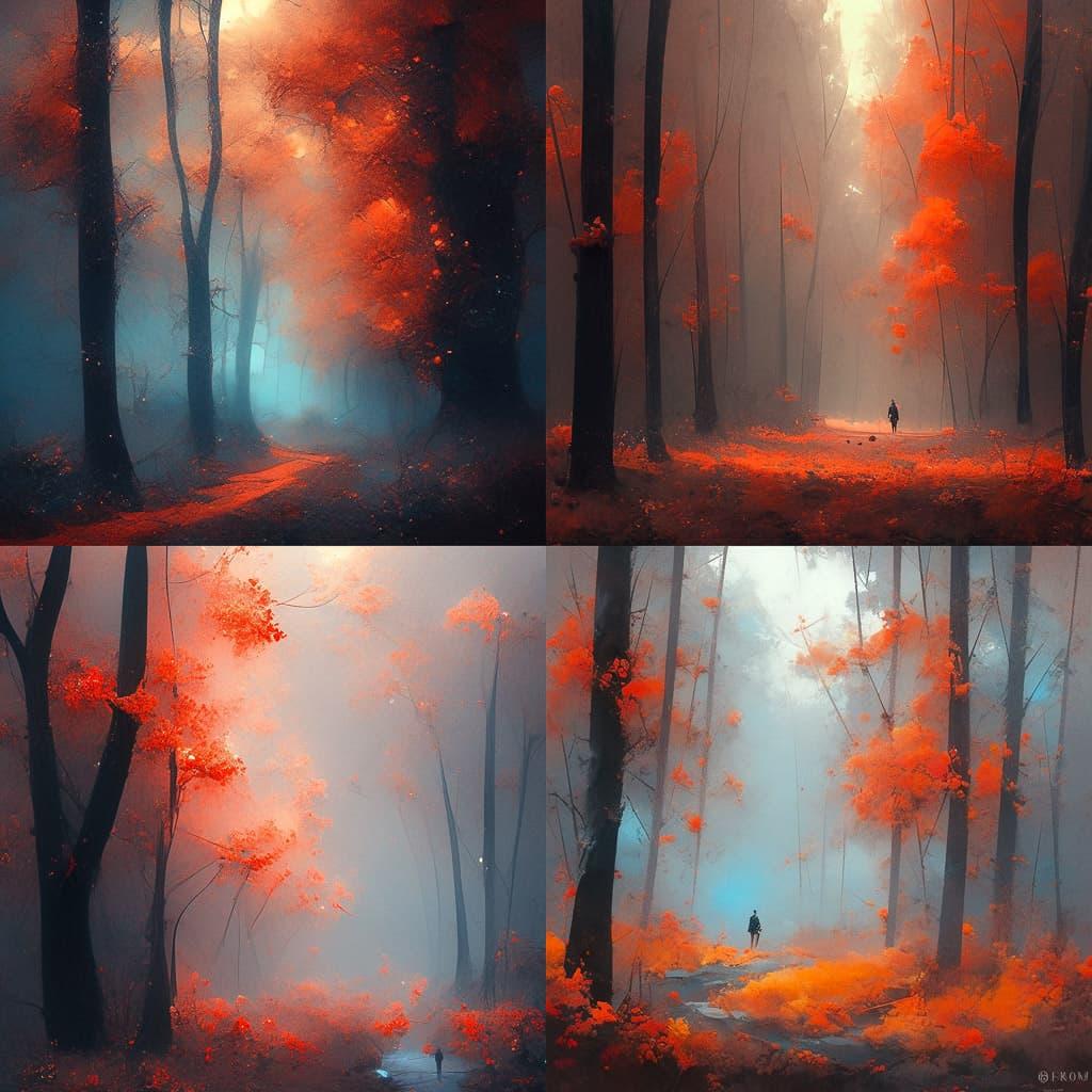 Ildiko Neer style, Midjourney Niji 5, render 1 of 4