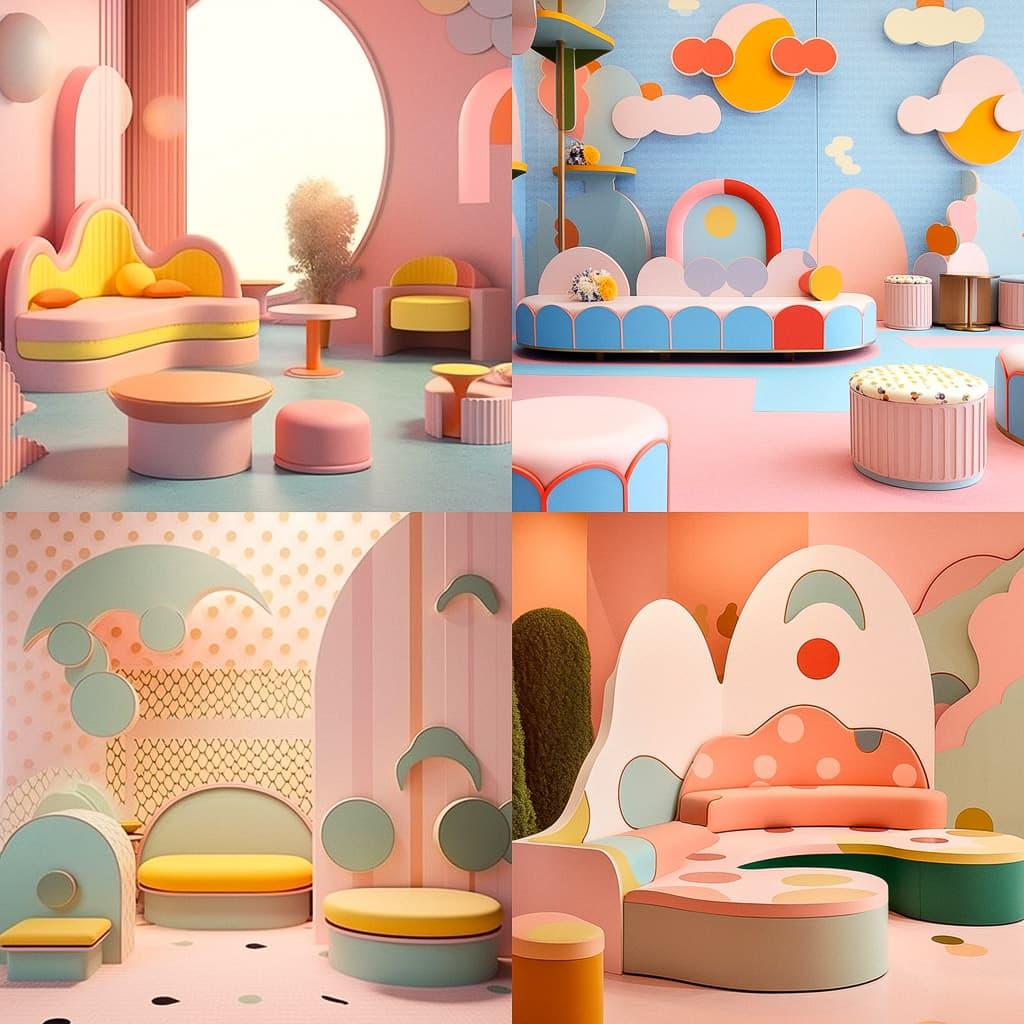 India Mahdavi style, Midjourney Niji 5, render 1 of 4