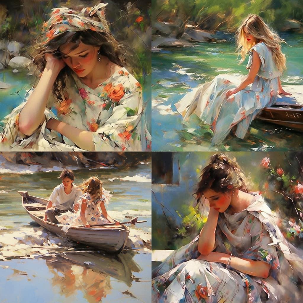 Inessa Garmash style, Midjourney Niji 5, render 1 of 4