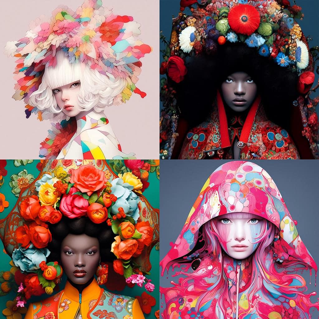 Inez and Vinoodh style, Midjourney Niji 5, render 1 of 4