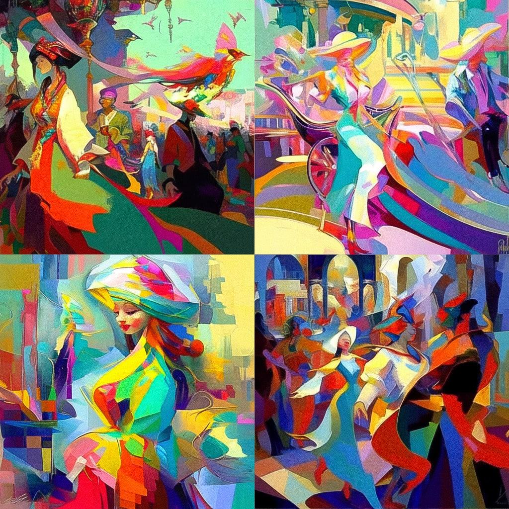 Isaac Maimon style, Midjourney Niji 4, render 1 of 4