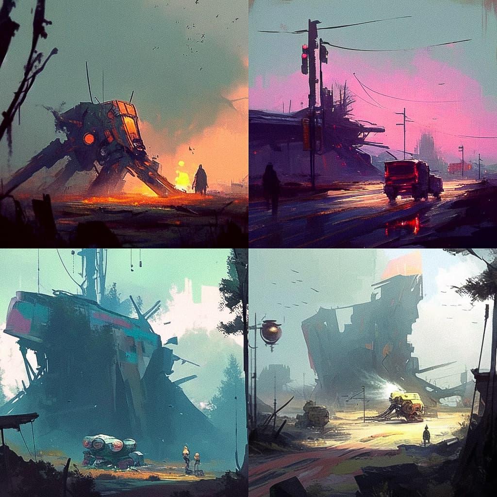 Ismail Inceoglu style, Midjourney Niji 5, render 1 of 4