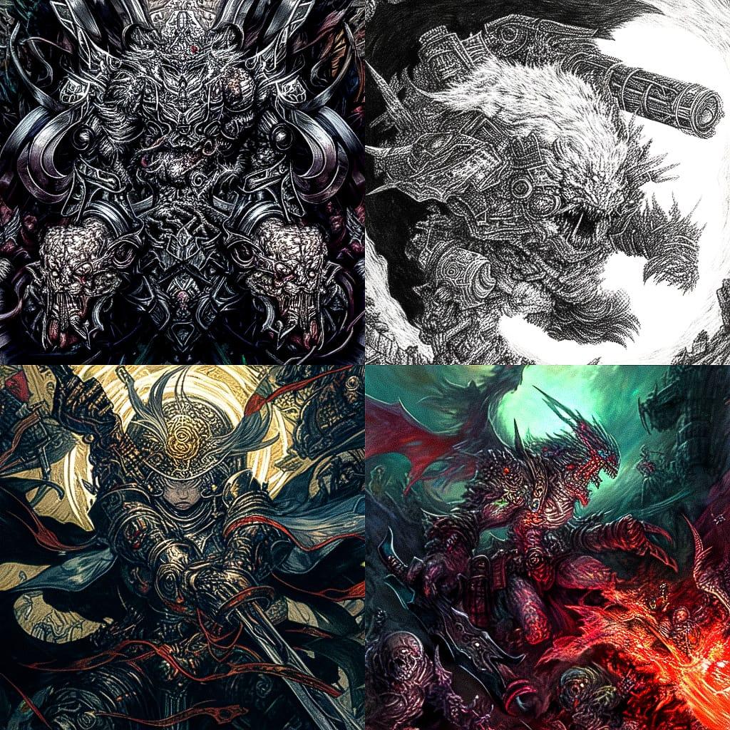 Ivan Albright style, Midjourney Niji 4, render 1 of 4