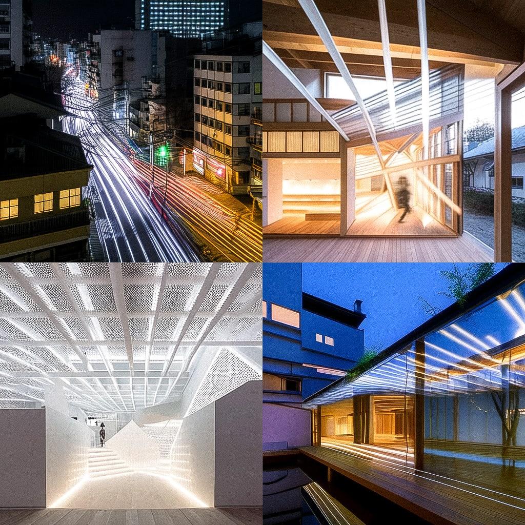 Iwan Baan style, Midjourney Niji 4, render 1 of 4