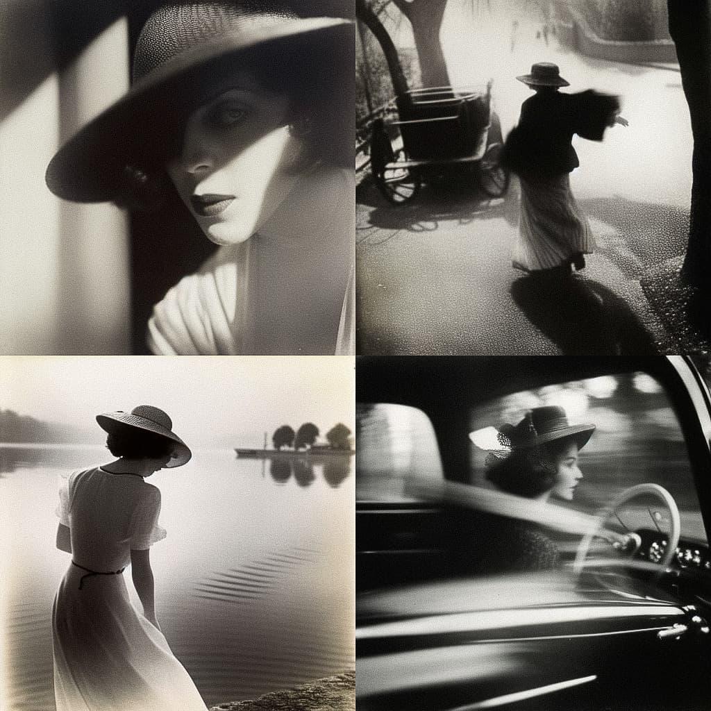 Jacques Henri Lartigue style, Midjourney Niji 5, render 1 of 4