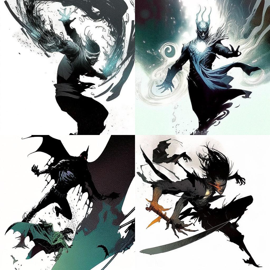 Jae Lee style, Midjourney Niji 4, render 1 of 4