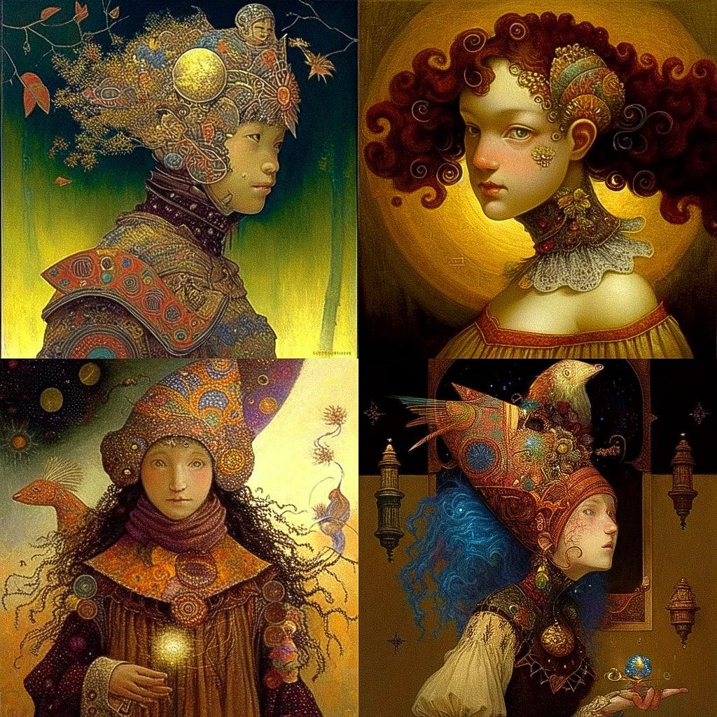 James C. Christensen style, Midjourney Niji 4, render 1 of 4