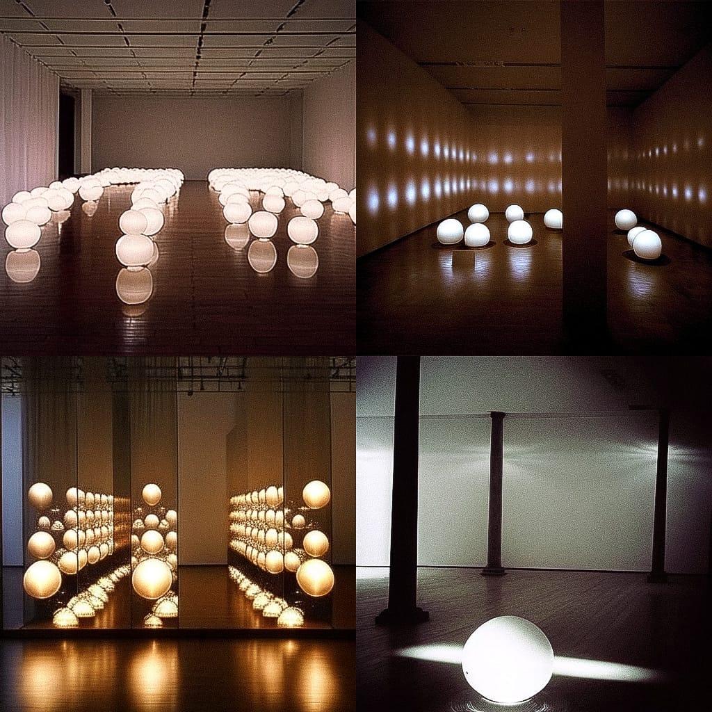 James Lee Byars style, Midjourney Niji 5, render 1 of 4