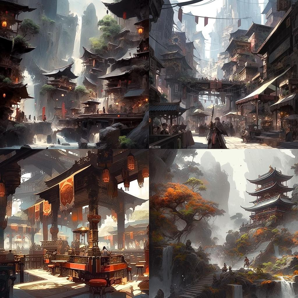 James Paick style, Midjourney Niji 5, render 1 of 4